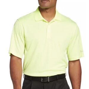 NEW Walter Hagen Essentials Men's Golf Polo Shirt Neon Men’s Small SPF 50+